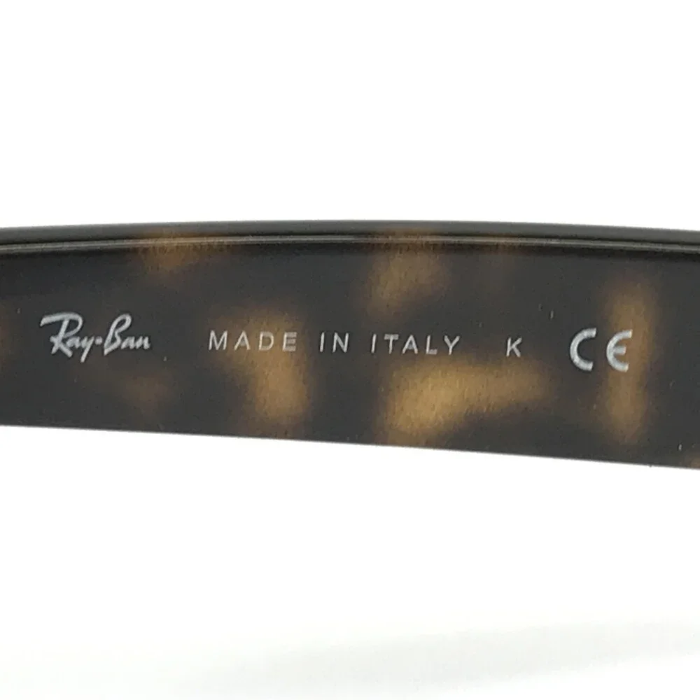 Ray-Ban Sunglasses RB2132 New Wayfarer 902 Tortoise With Green Lenses 55 Mm